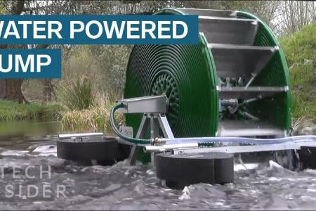 No Electricity Needed! Watch this “Hydro Wheel” pump water directly to local villages..